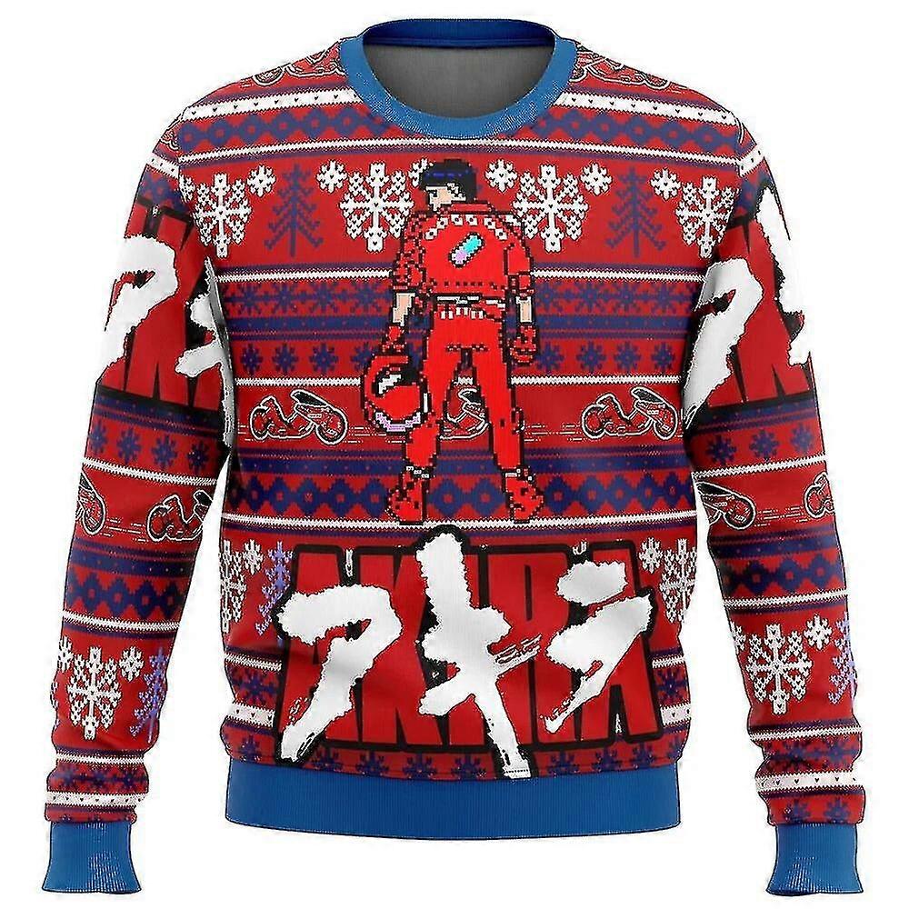 Akira Kaneda grim julesweater gave snemand rensdyr julemanden pullover mænd 3d og top efterår og vinter tøj
