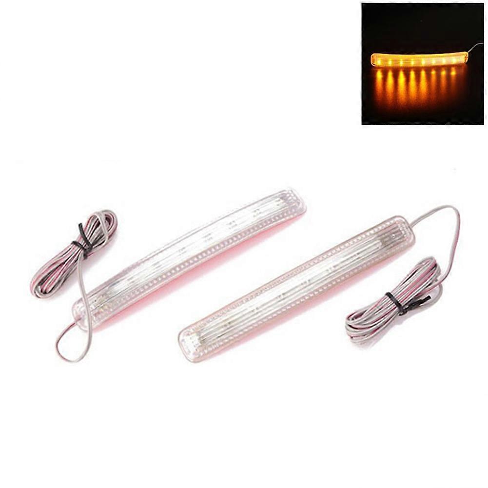 2Pcs 13/9 LED Auto Car Rearview Mirror Lights Door Turn Signals Safety Lamp