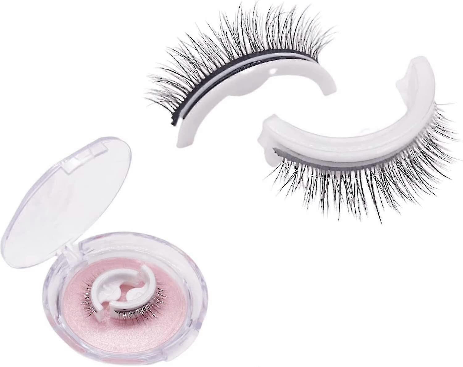 Reusable Adhesive Eyelashes, False Lashes 3d Self Adhesive False Eyelash Easy To Put On Natural Fake Eyelashes