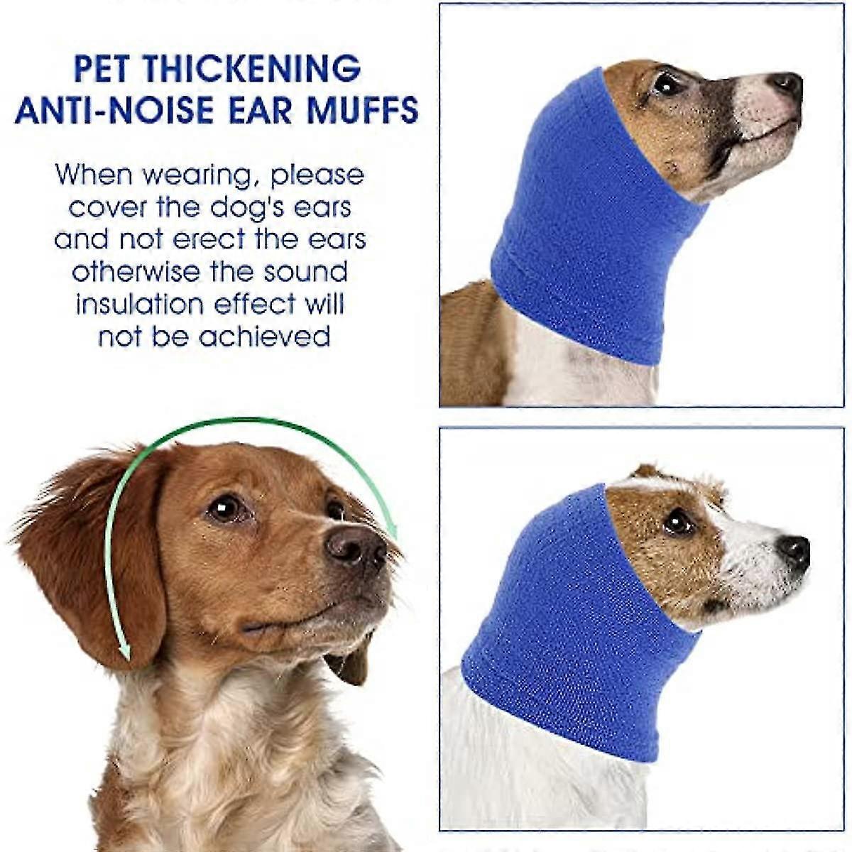 View of Dog Snood For Dog Neck And Ears Warmer Pet Earmuff For Comfort Anti ...