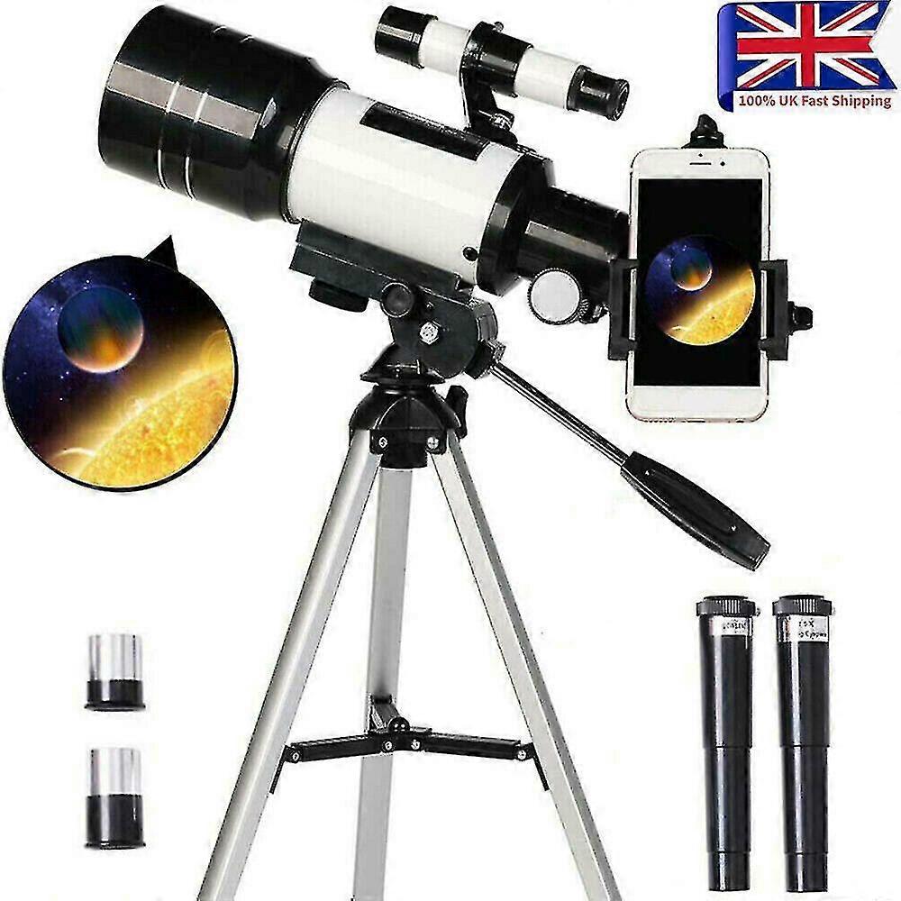Telescopio Astronomico 150x F30070 Zoom Hd Monoculare esterno con treppiede 70mm Uk