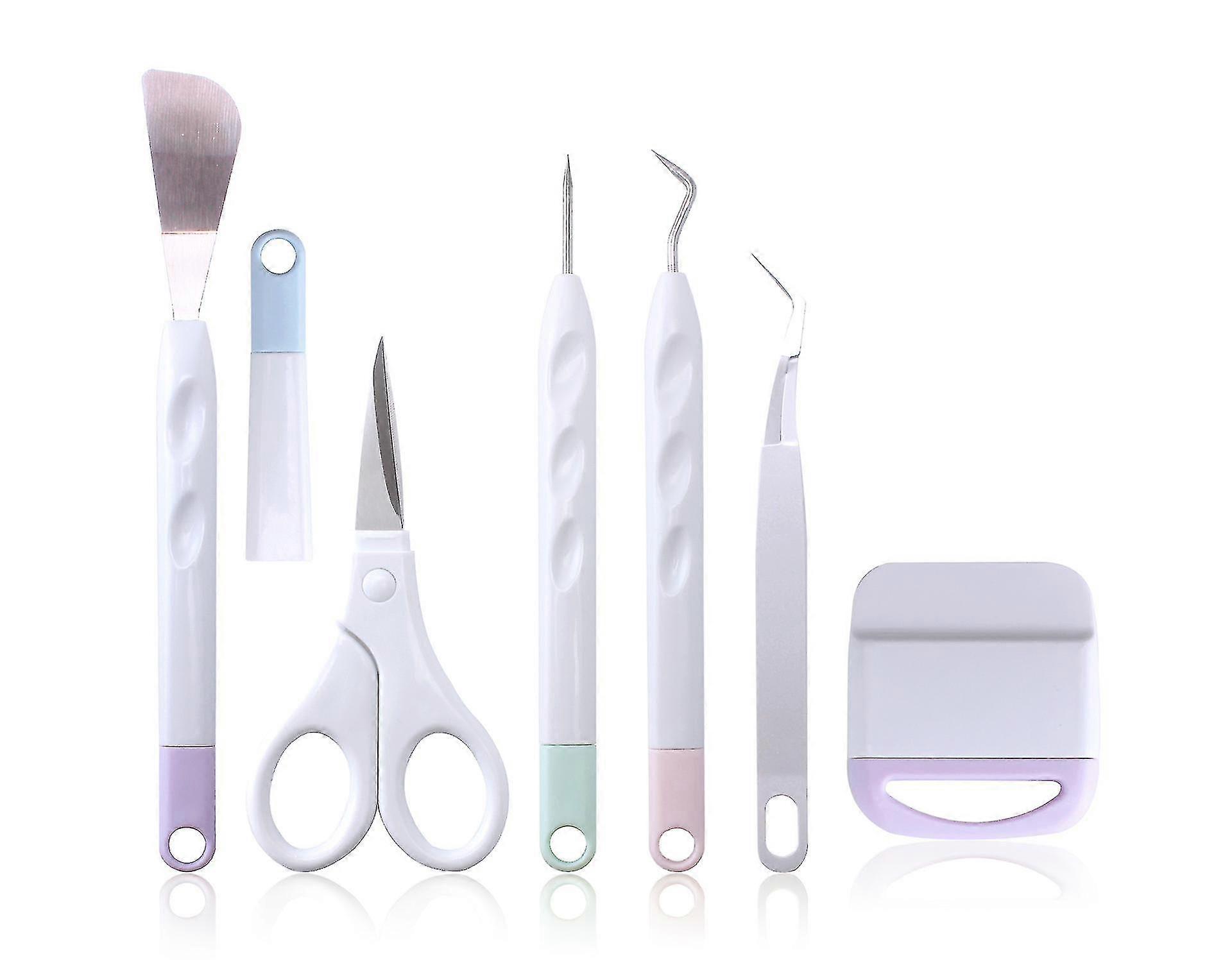 Basic Tool Box, Plotter Accessory Carton, Starter Kit, 6 Pieces Including Weeding Hook, Tweezers, Spade