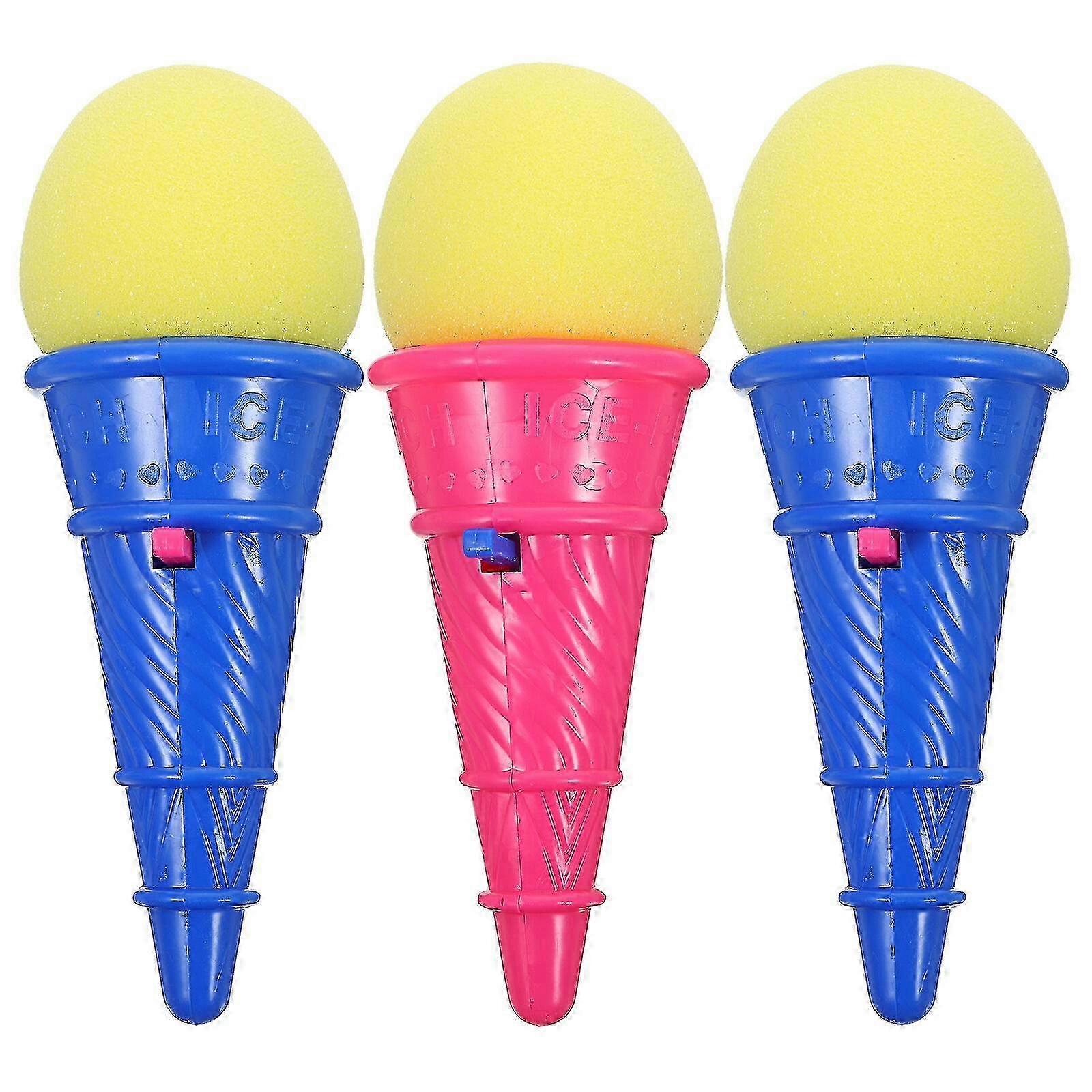 3 قطع الآيس كريم الرماة الآيس كريم شكل لعبة طفل في الهواء الطلق اللعب في الهواء الطلق إطلاق لعبة
