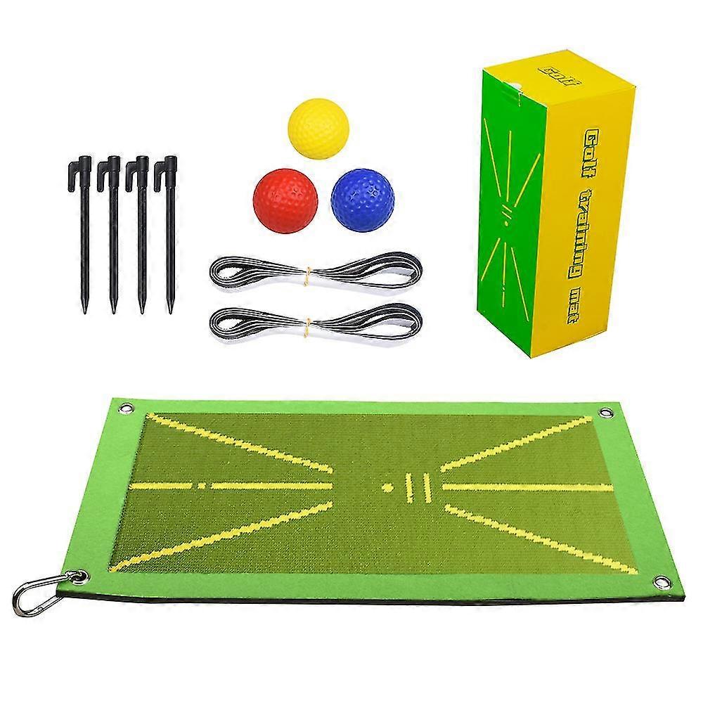 Golf Training Mat Swing Detection Batting Practice Rug Hitting Aid