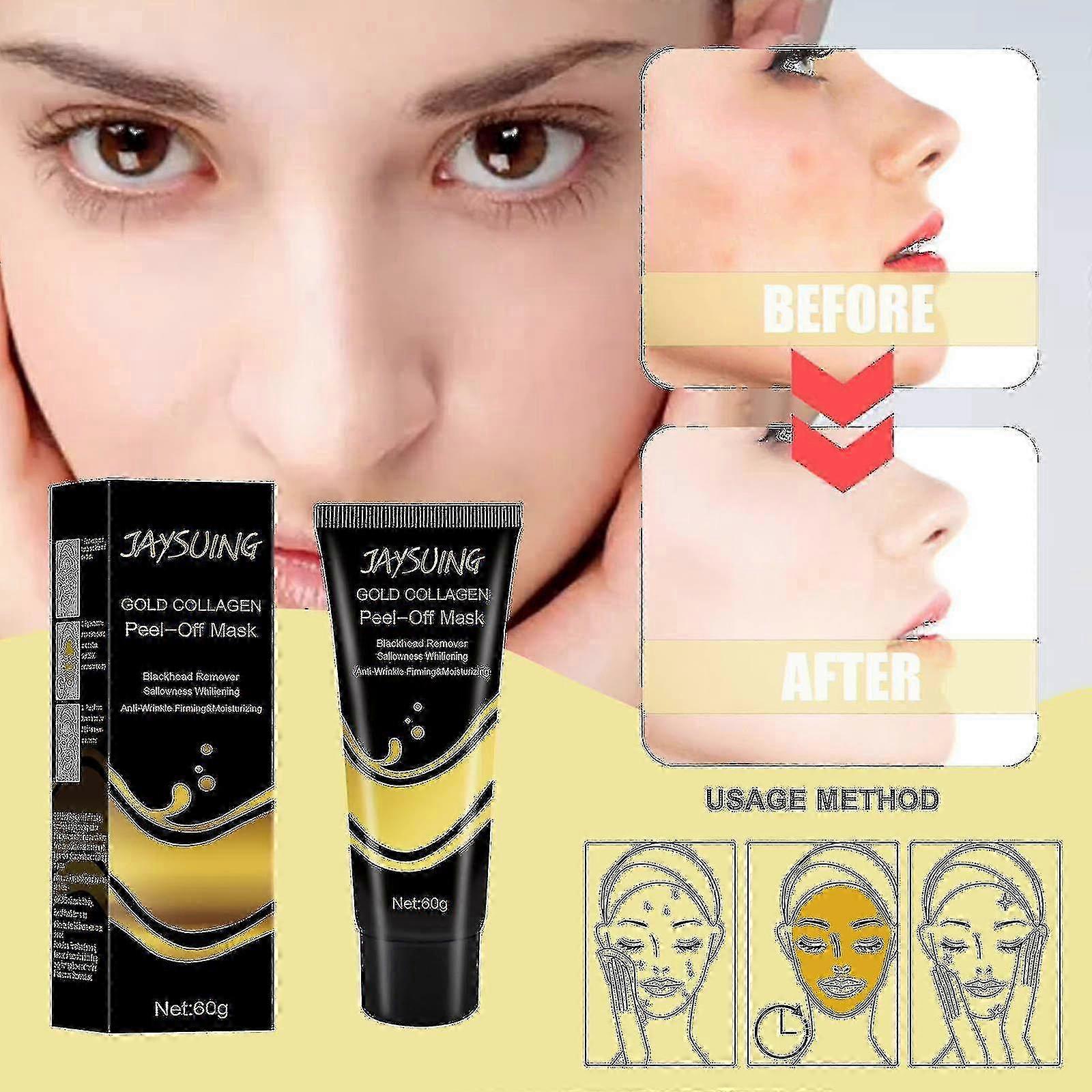 にきび除去マスククリーム - Jaysuing ゴールド ハイドレーティング オイルコントロール シュリンク毛穴 | |
