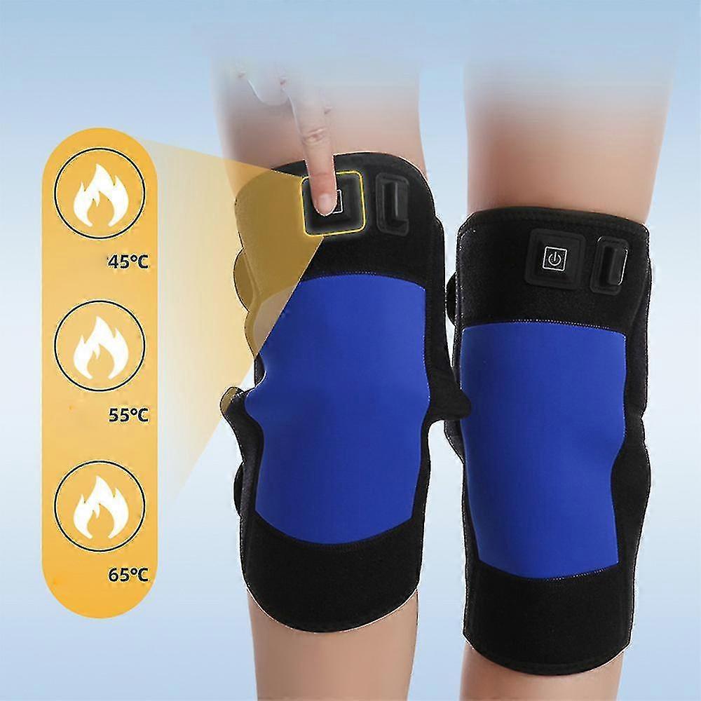 1/2 st elektriska uppvärmda knäskydd vintervärmare Värmeterapi Wrap Relief Smärta