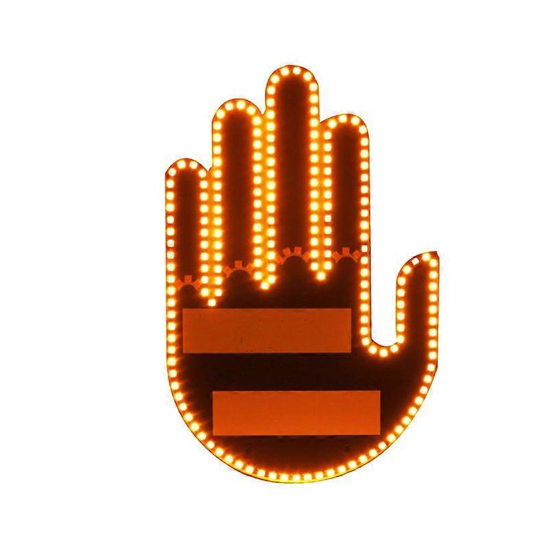 LED Finger Lights for Car, Funny Gesture Window Signs with Remote Control