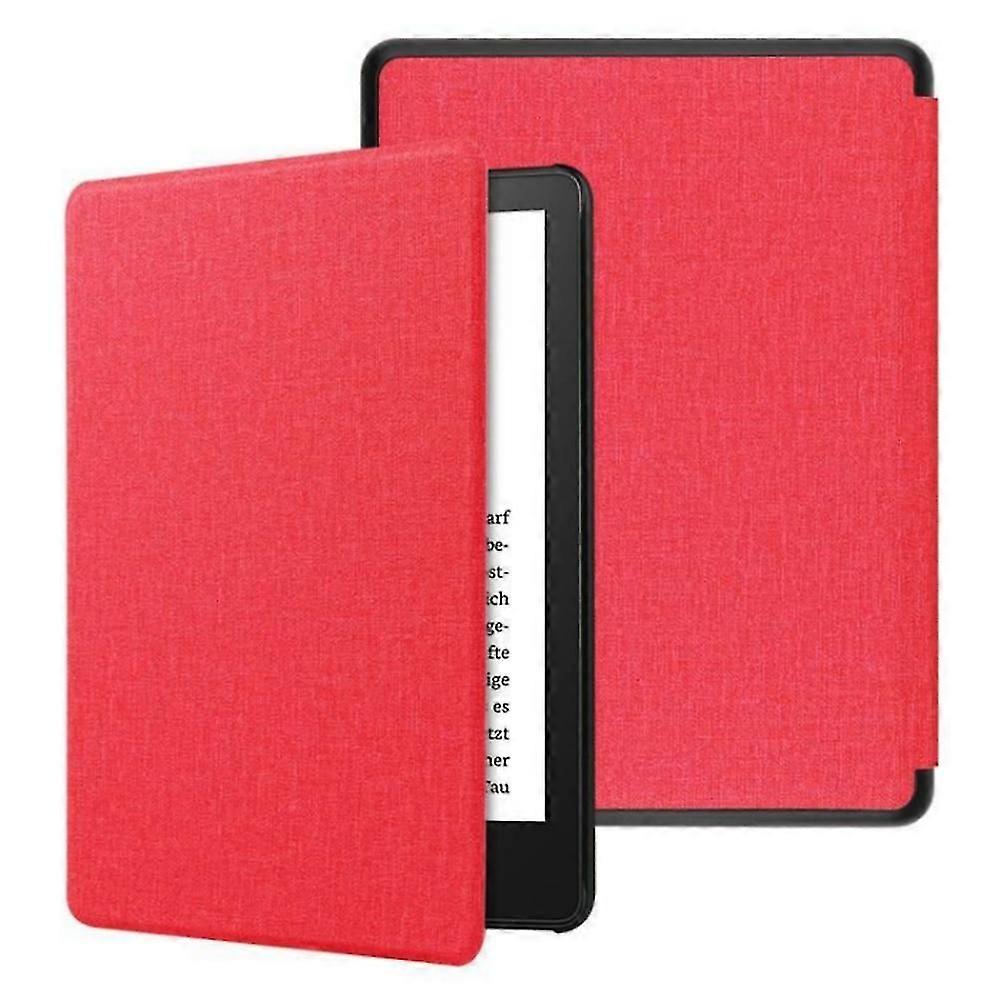 ل Kindle Paperwhite 6 12th 2024 غطاء جلدي نحيف متين PU تلقائي للاستيقاظ / النوم