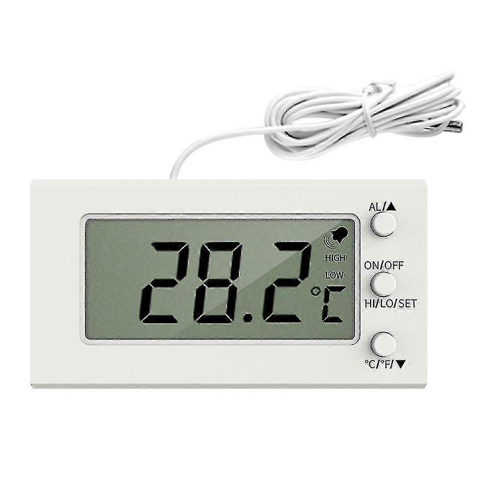Multifunctional Embedded Digital Thermometer With A Temperature Range Of -50~300 Degrees Celsius, Aquarium Thermometer - White