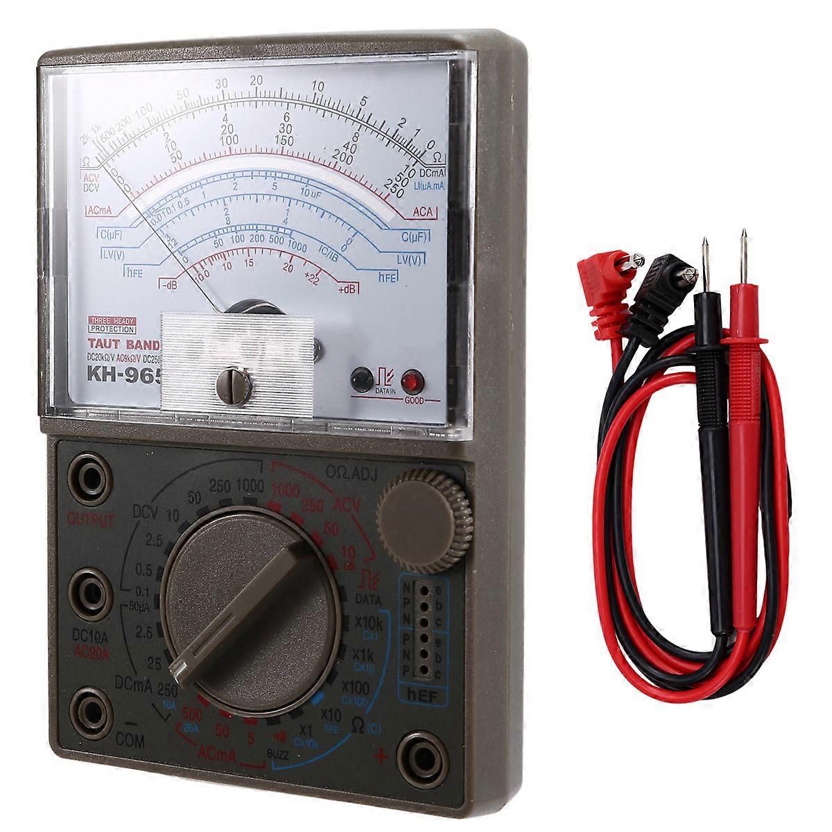 -965 Analog Multimeter Mechanical Pointer Meter AC/DC Voltage Current Resistance Meter with Test Pen Multi Tester