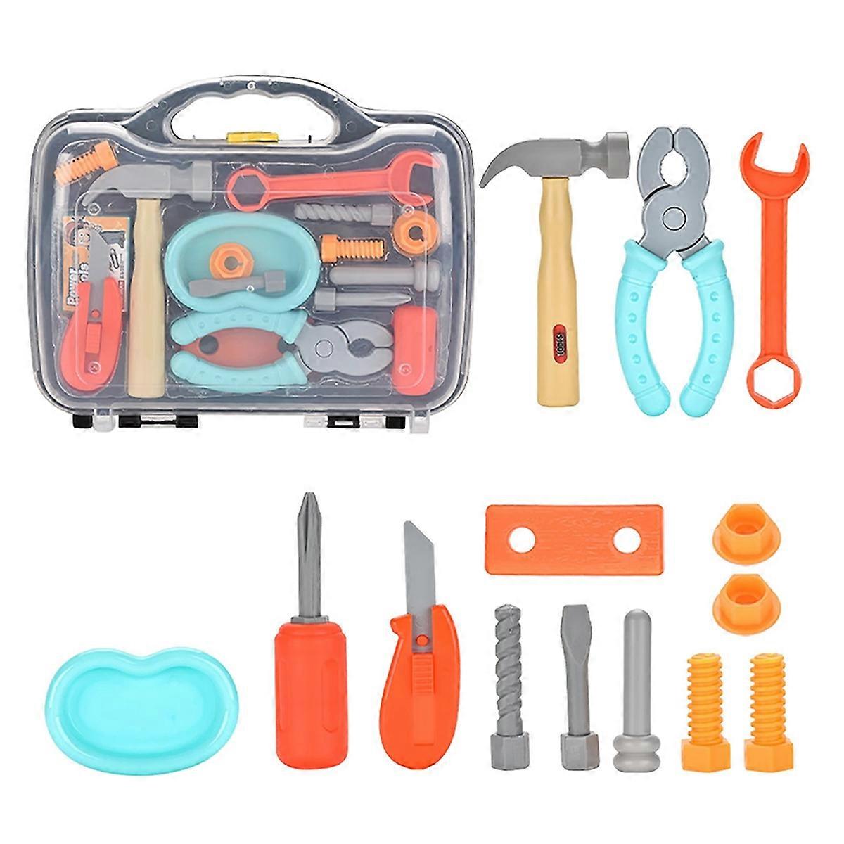 Kids Tool Set Kits, Simulated Repair Tool Set, Pretend Play House Toy Set with Toy Screwdriver for