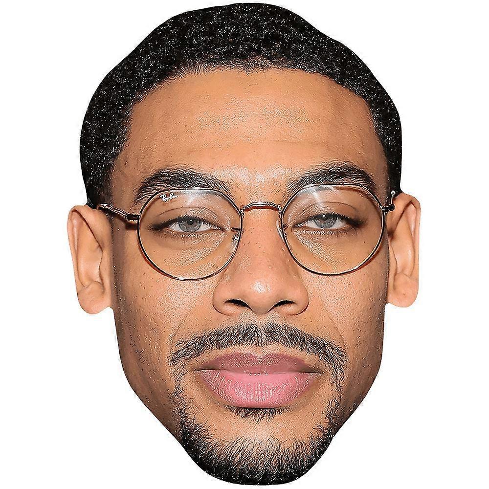 Aaron Pierre (Glasses) Big Head. Larger than life mask.