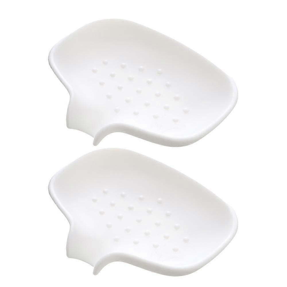 Self-draining Silicone Dish Sponge Holder For Kitchen | Sloping Drain Tray And Shelf To Direct Water To Sink
