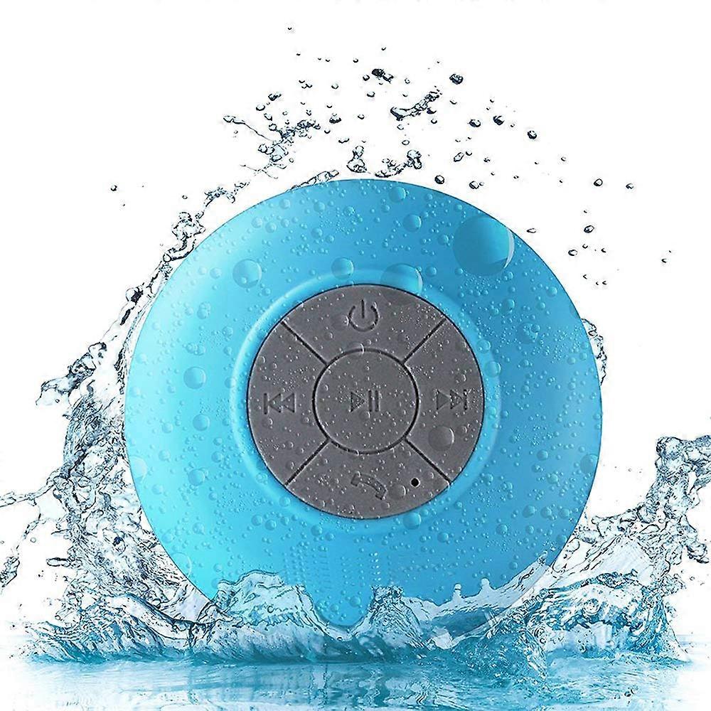 Compact Water-Resistant Bluetooth Speaker, HD Audio, Secure Suction Cup