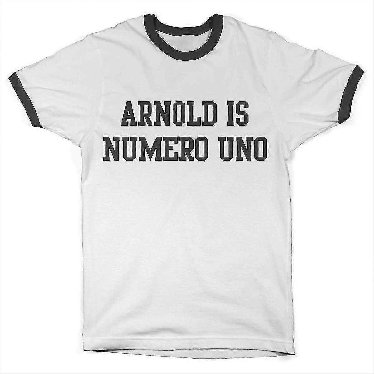 Arnold is Numero Uno Ringer Męska koszulka Rozmiar S-3XL TT2132