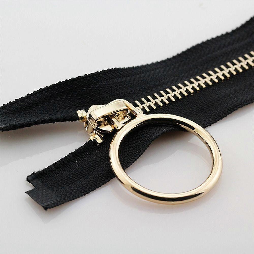 #5 Metal Zipper Copper Zipper Teeth Wide Zipper Durable Jacket Long Zips for Coats Jackets Sewing