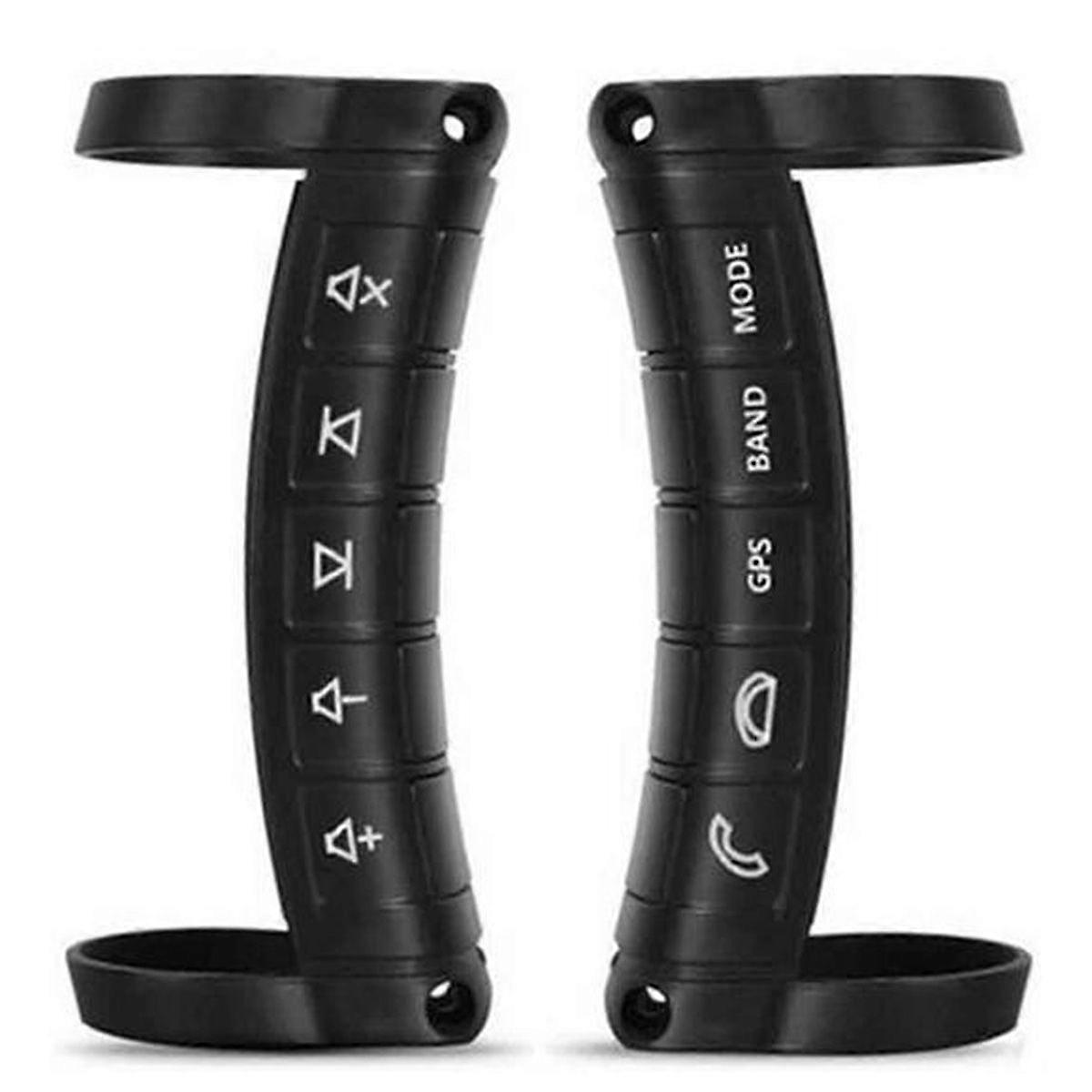 Steering Wheel Control, Universal Car Steering Wheel Remote Control DVD Navigation Buttons Controller Car Steering Remote Use Black