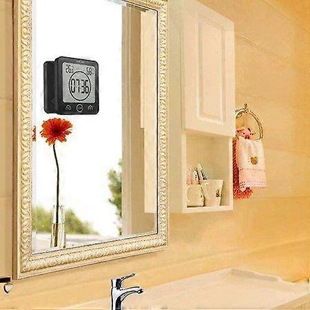 Bathroom Shower Clock Digital Clock Timer LCD Display Touch Screen
