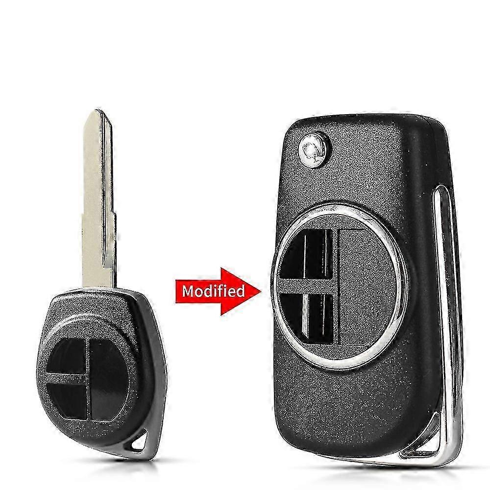 2 Buttons Modified Remote Car Key Shell For Suzuki Grand Vitara Swift Hu133r/sz11r Blade Replacement