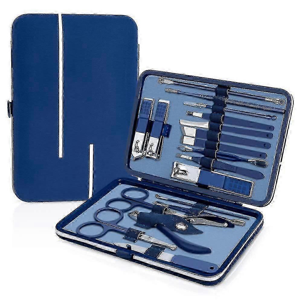 Ensemble de manucure, Kit de pédicure, Coupe-ongles, Kit de toilettage professionnel, Outils à ongles 18 en 1 MVM