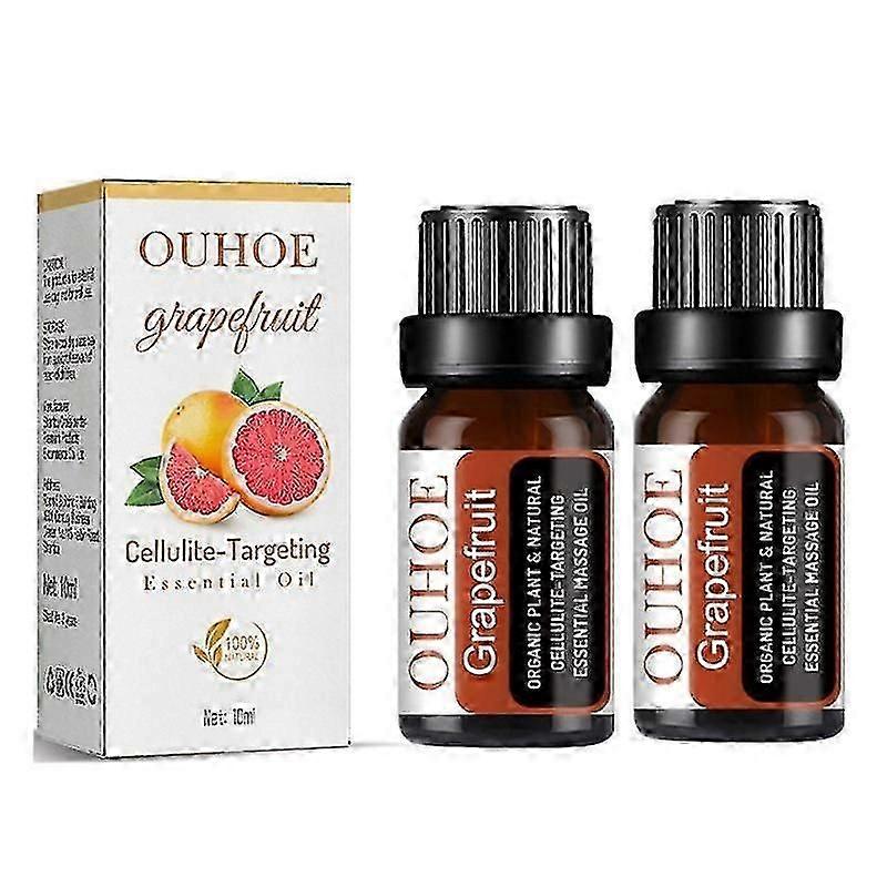 2pcs  10ml Grapefruit Fat-eliminating Essential Oil Slimming Sh