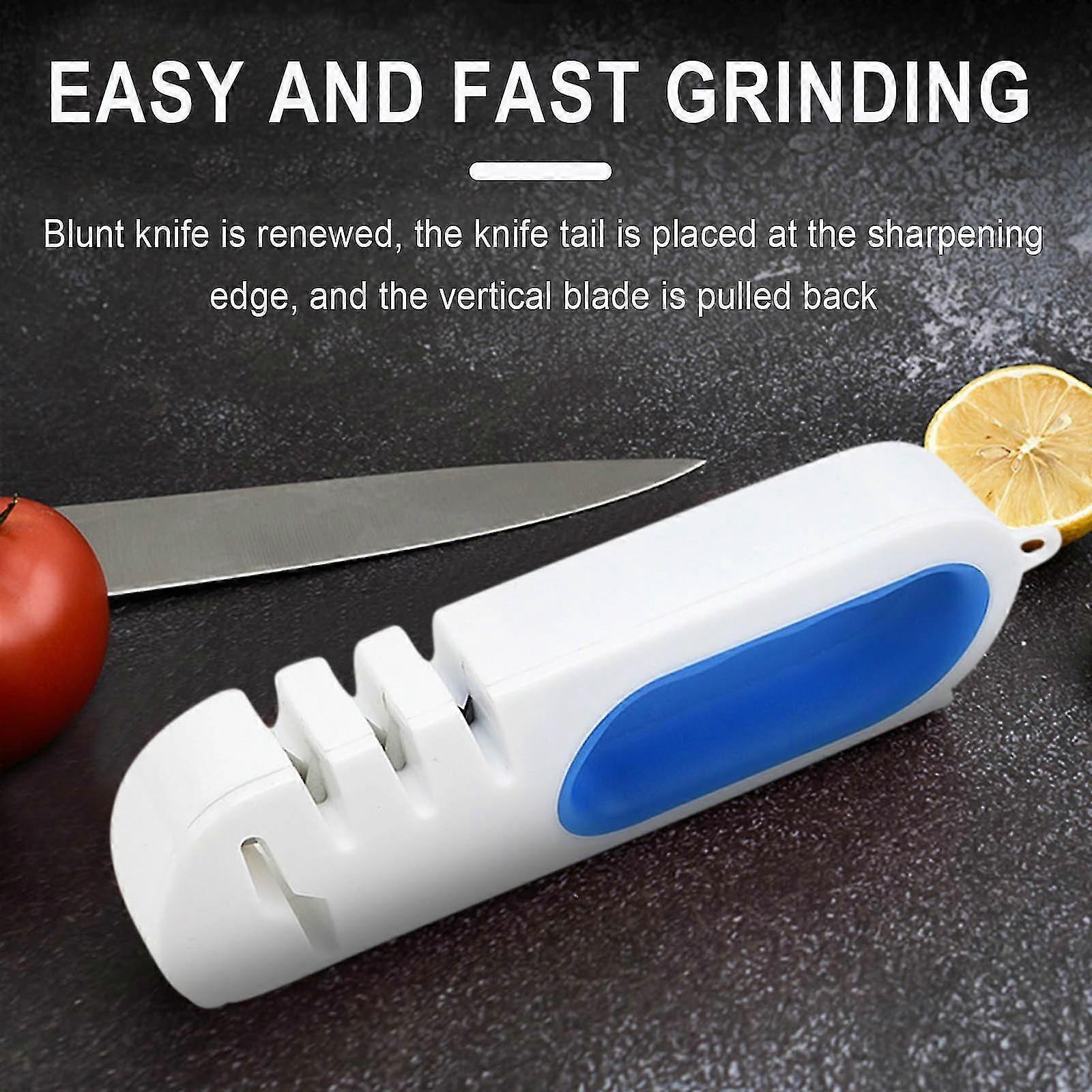 Mini Knife Sharpener Portable Four-in-one Knife Sharpener Household Fast Knife Sharpener Cutter Sharpener