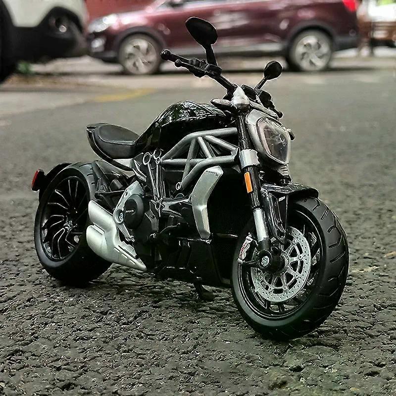 1/12 X Diavel S 2023 ダイキャスト オートバイ モデル おもちゃ 車両コレクション ショルク アブソーバー オフロード オートサイクル トイ カー MAXP