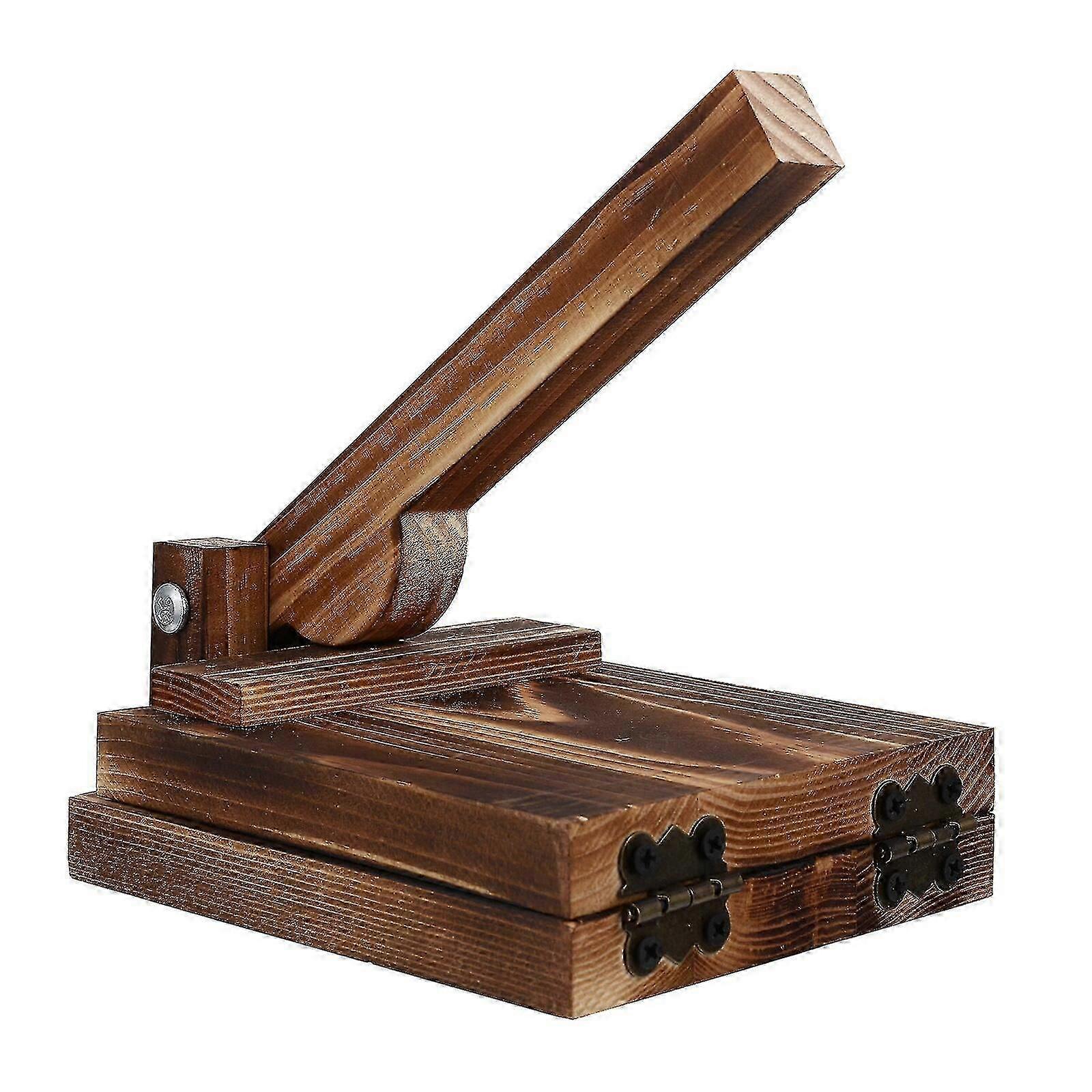 1 Pc Creative Dough Presser Wooden Simple Dumpling Wrapper Mold Kitchen Gadget