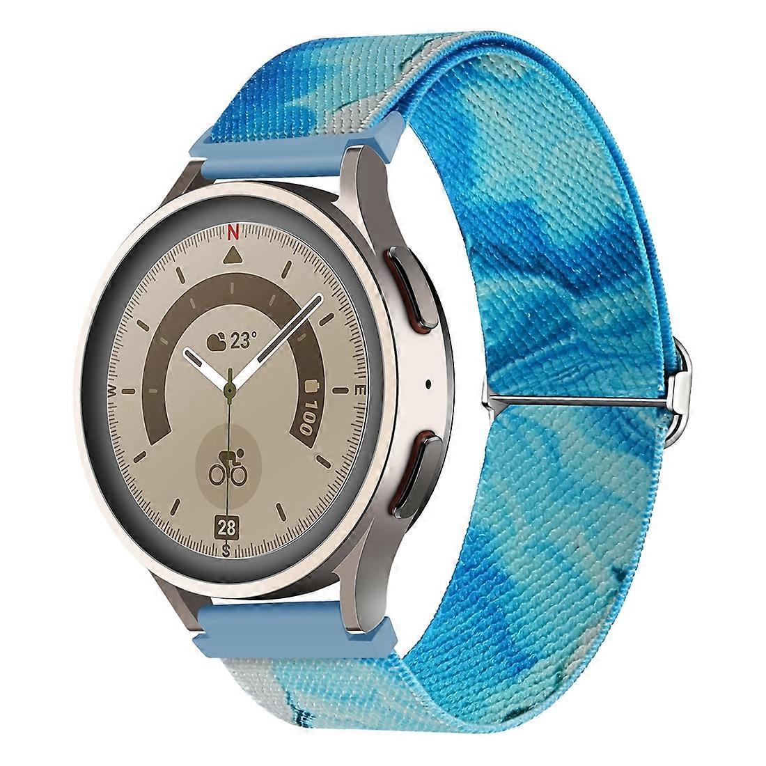 20mm Painted Colorful Nylon Woven Buckle Watch Band For Coros Pace 2 / Coros Apex 42mm