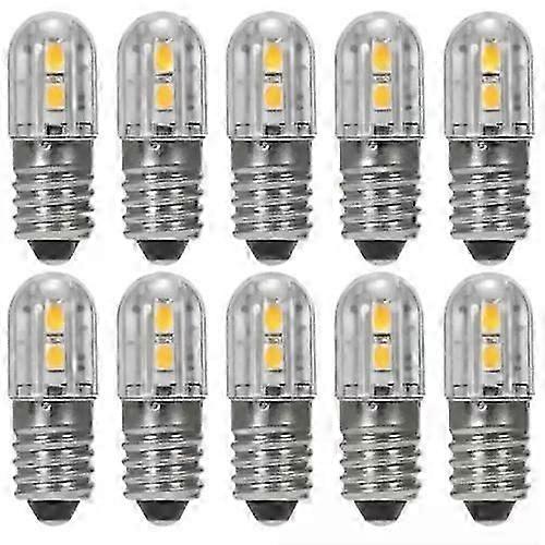 E10 6V AC DC 2W LED vis culot ampoule source lumineuse lampe ampoule