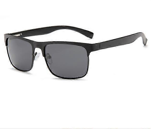 Fashion New Popular Polarized Sunglasses Men Square Metal Frame Spring Temples 2022 New Quality Sunglasses