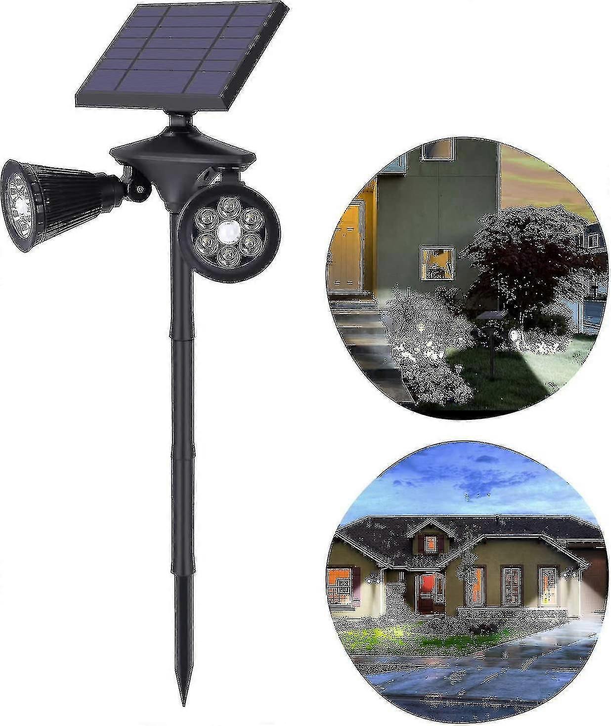 Outdoor solar light with motion sensor 4500mah dual