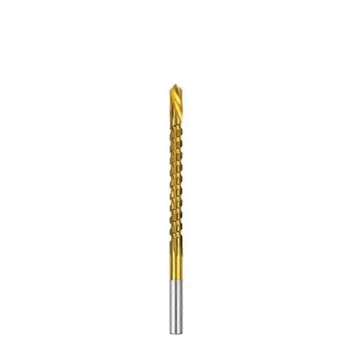5mm Titanium Coated Drill Bit Spiral Jagged Saw Drill Bit Composite Drill Bit Twist Drill Bit
