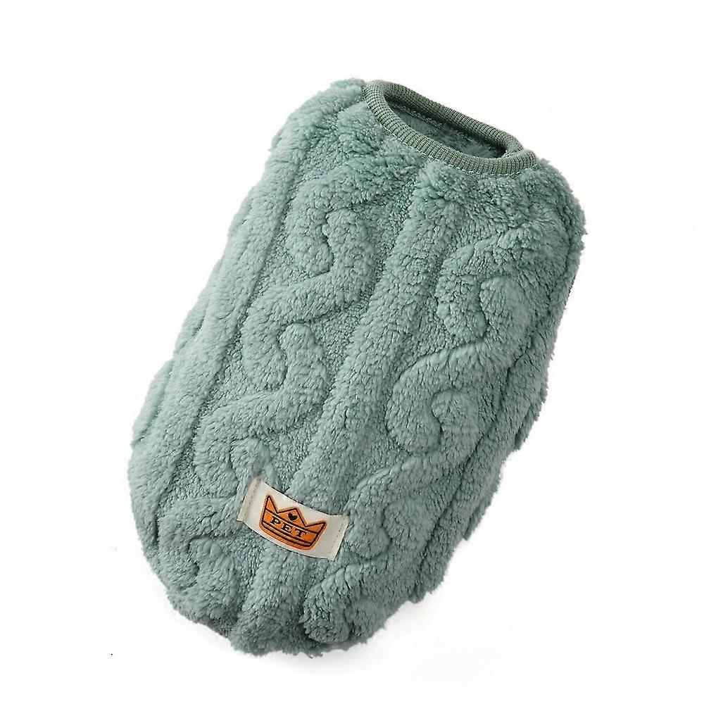 Dog Comfortable Fleece Pullover Pet Clothes Cute Wavy Double-sided Kitten Coats Sweater for Small Medium Dogs Cats Warm Winter Outfit Puppy