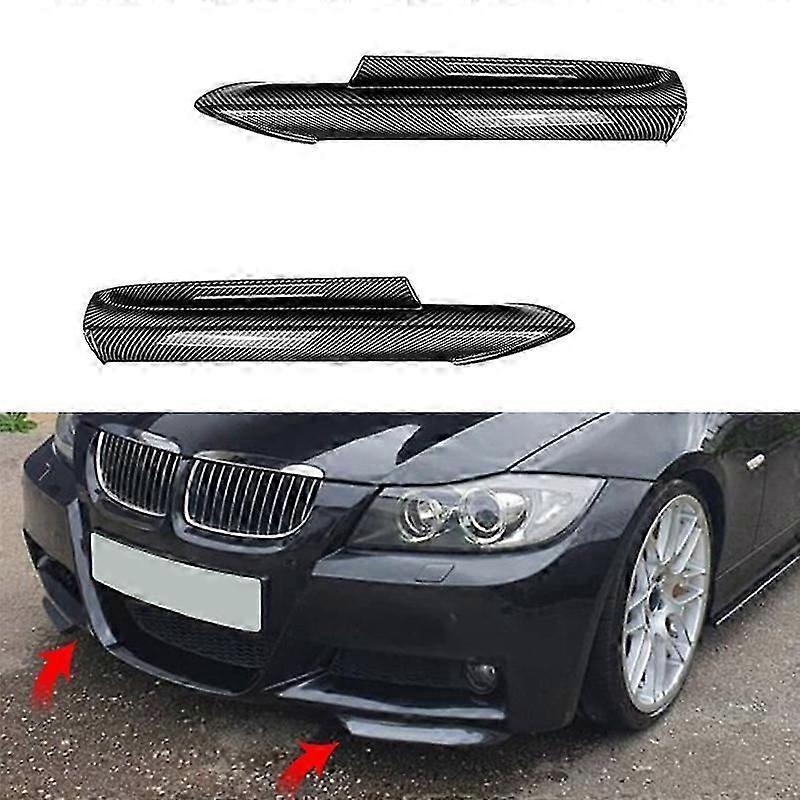 For BMW 3 Series E90 E91 M-Tech 320I 330I 2005-2008 Front Bumper Lip Angle Diffuser Splitter Spoiler Protector