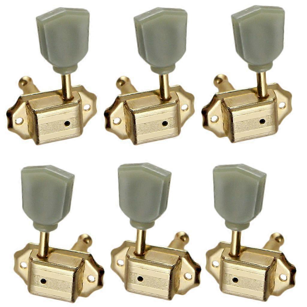 Gold Guitar String Tuning Pegs Keys Button 3R3L Electric Guitar