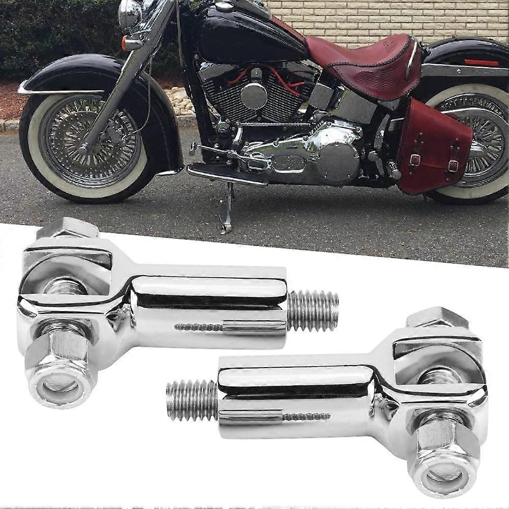 1 Pair Passenger Foot Pegs Support Mount Clevis Kit for Softail 2000-2006 Silver