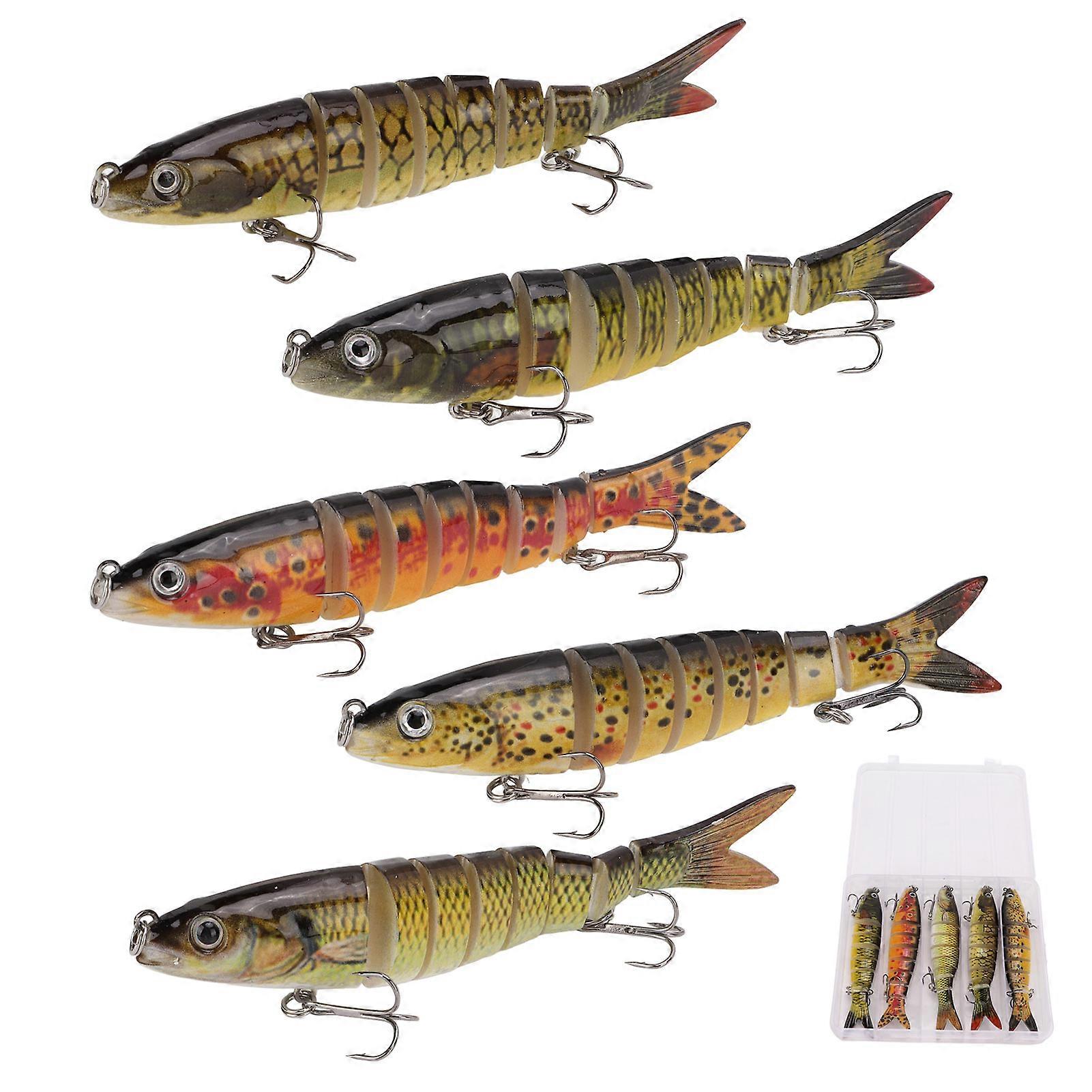 19g Simulation Fishing Lures Multi Jointed Swimbait Artificial Bait 13.5cm Length for Outdoor Relaxing