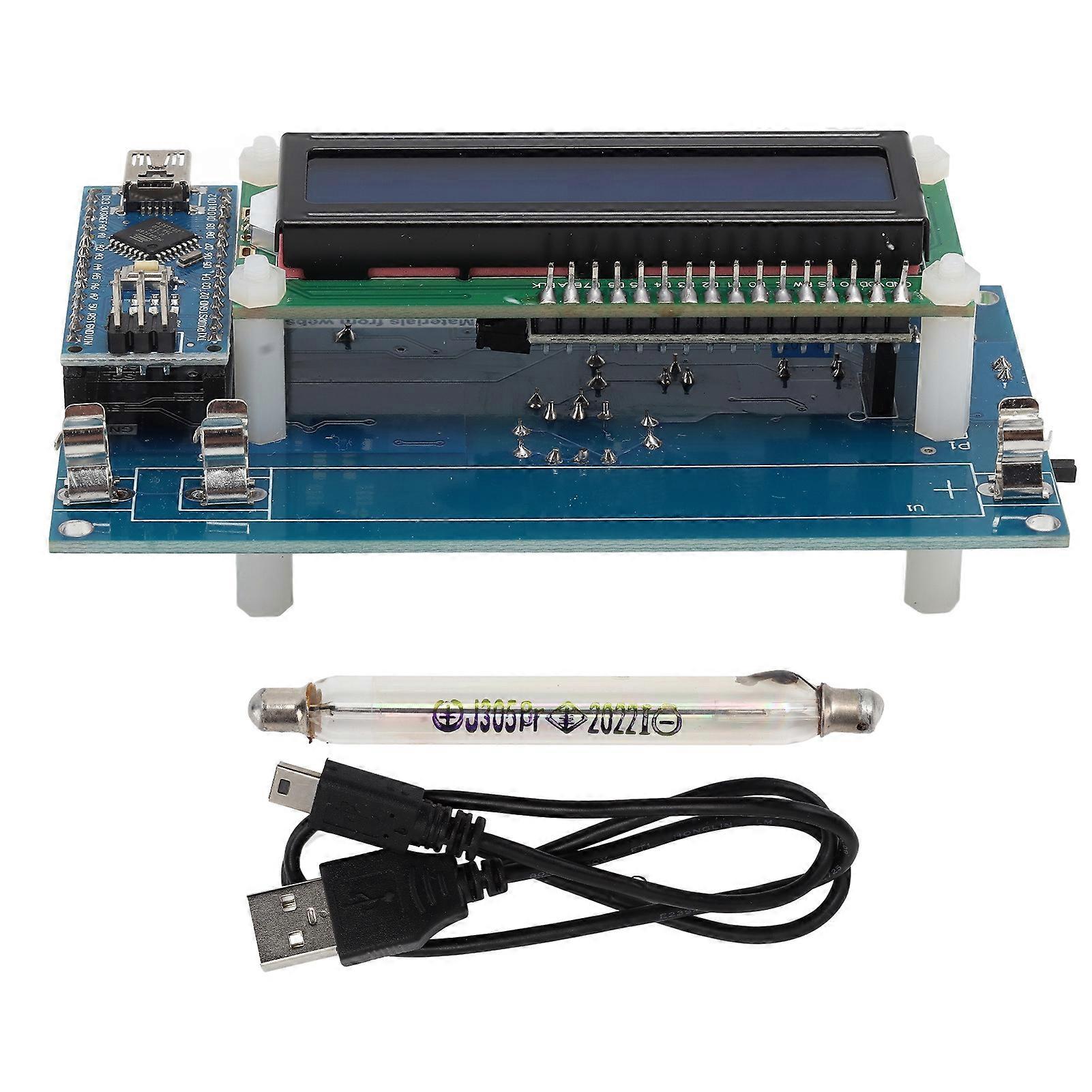 Kit Module GM Tube USB LCD Display Geiger Counter Part for Nuclear Radiation Detection 380V‑550V