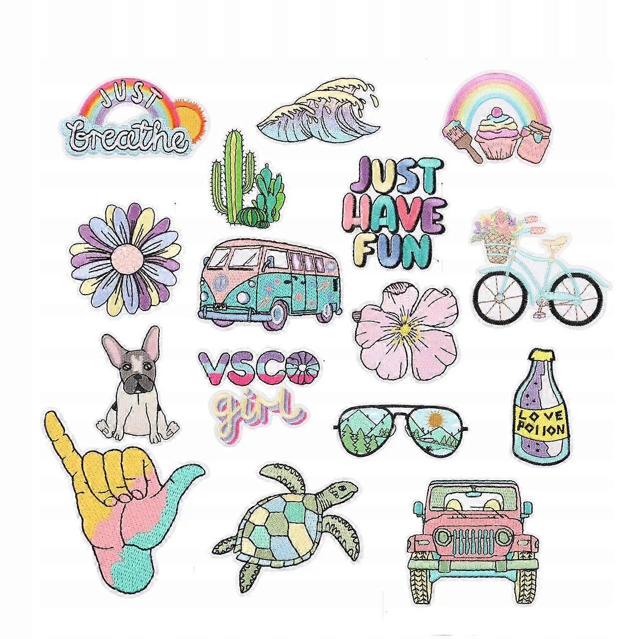 Iron-on Termo Patches Set 16 Pieces