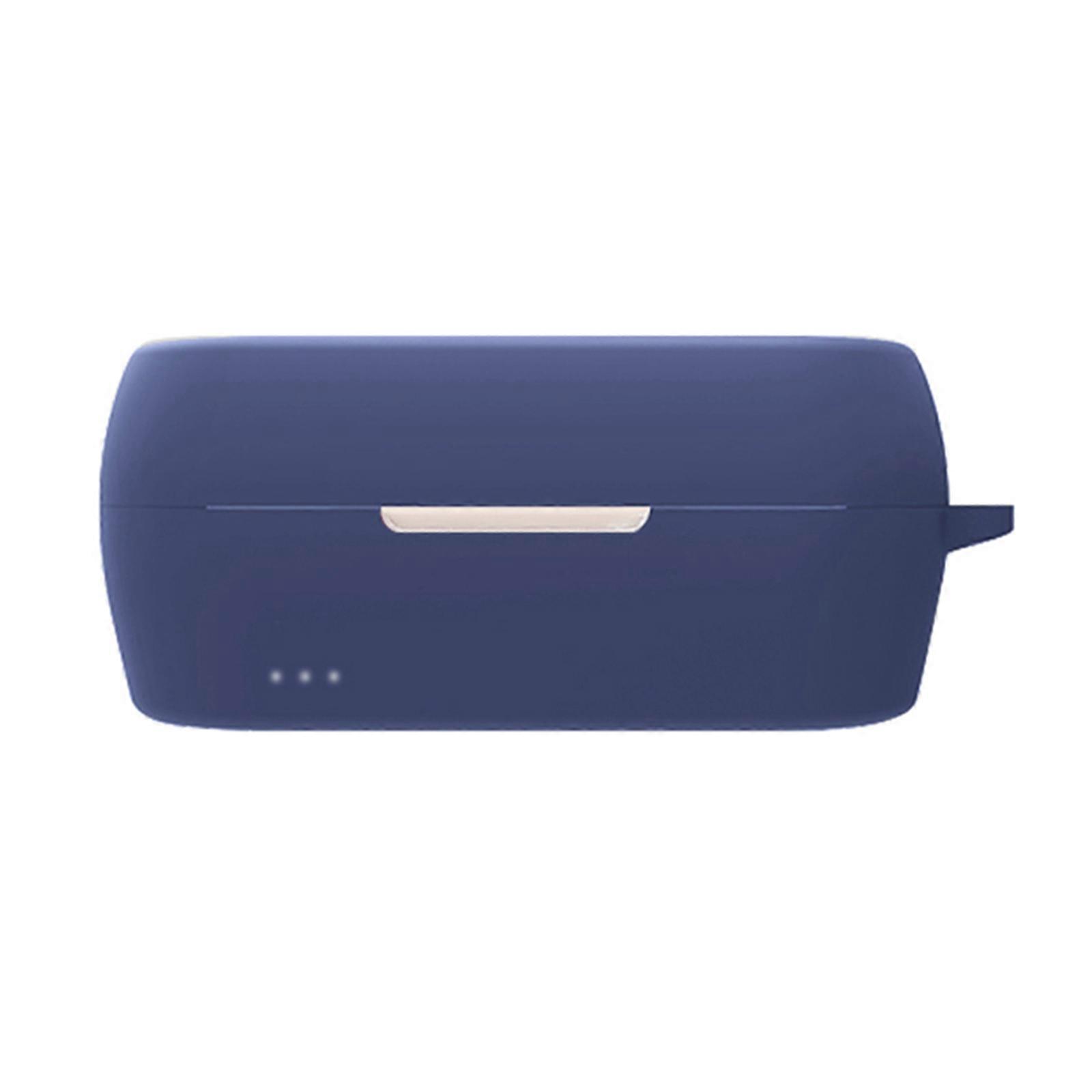 Silicone for Case Portable Protective Cover for ATH CKS5TW Wireless Bluetooth-compatible Headset Accessories with Buckle Deep blue