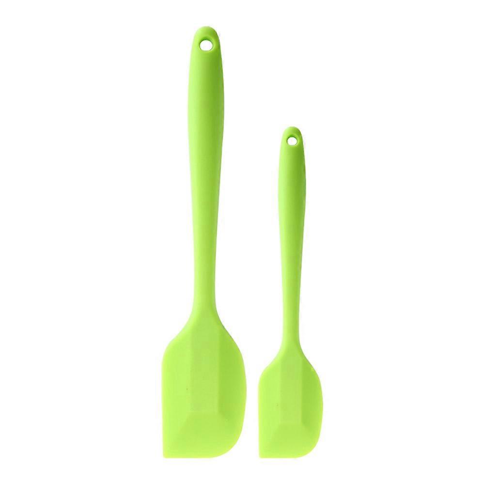 Long Handle Silicone Scraper for Butter Cake Cooking Tool Kitchenware(Green)