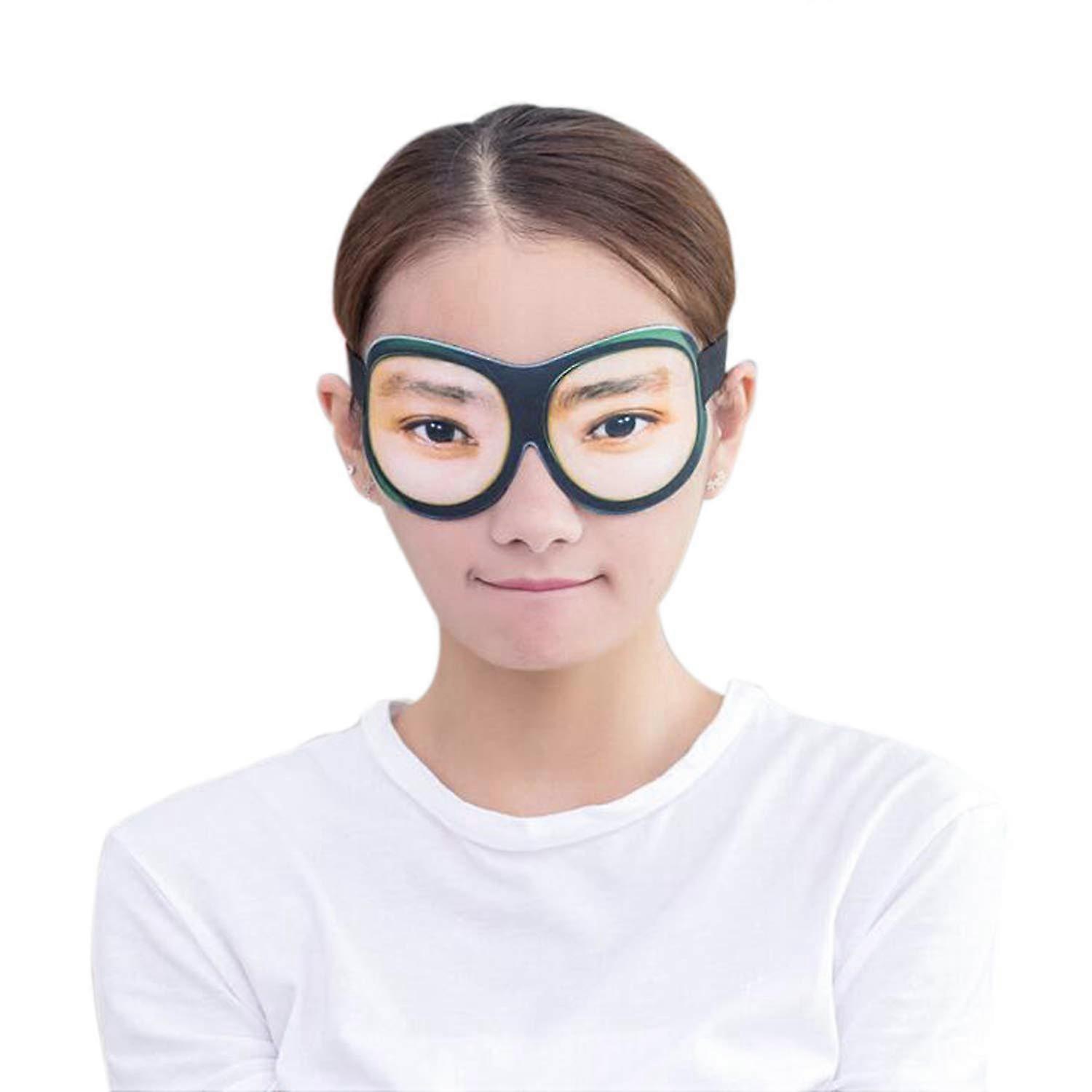Funny Eye Shade Soft Sleeping Mask for Travel, Adjustable Size, Lightweight Fabric, Comfortable Sleep Eye Cover