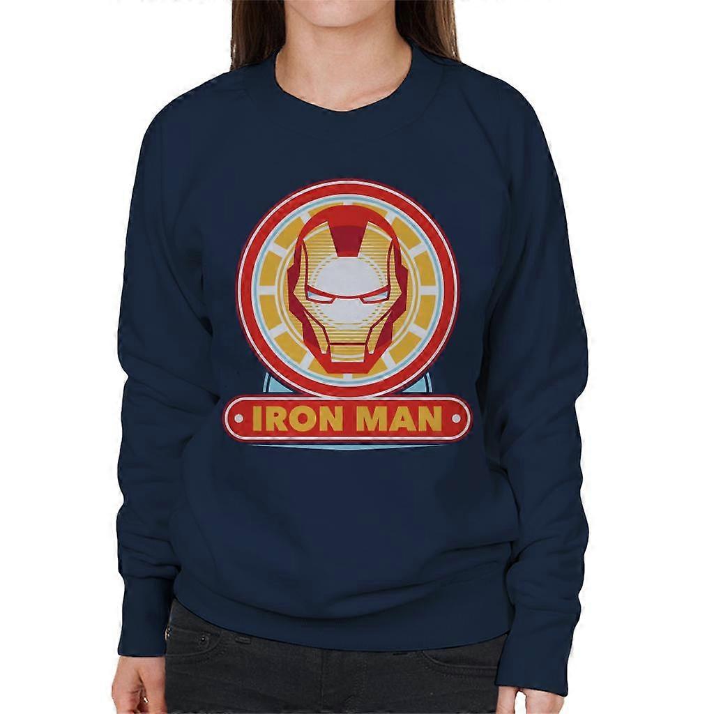 Marvel Iron Man Classic Suit Mask Logo Women's Sweatshirt