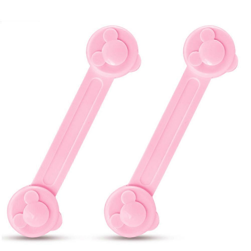 Bear Patterned Furniture Safety Locks, 10 Pieces Child Safety Locks Cost Effective & Reusable, Wide Usage From Cabinets To Refrigerators, Dual Ending