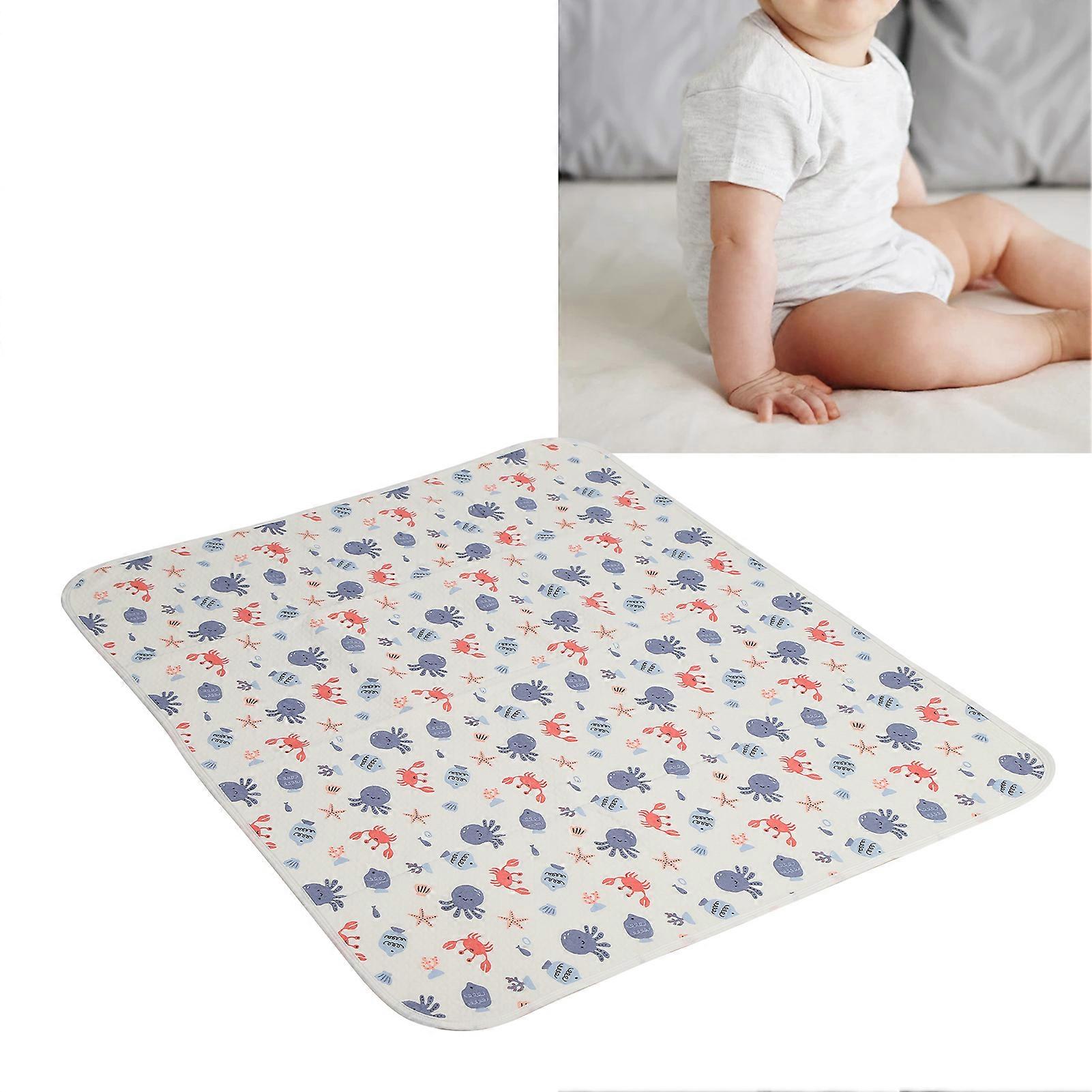Waterproof Cotton Changing Pad Liner 80x100cm Breathable Underwater