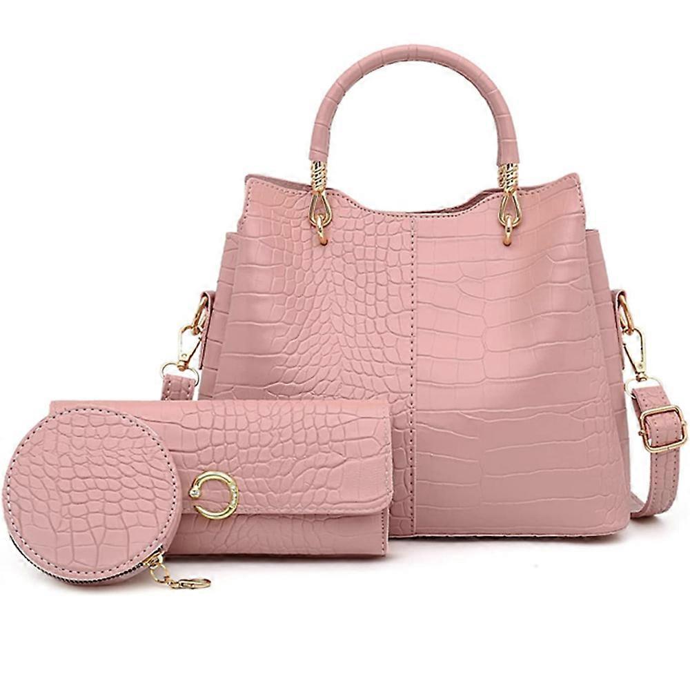 Tredelad mor-barn-väska - rosa