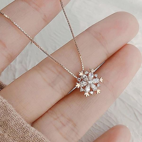 Dames mode snowflake hanger ketting