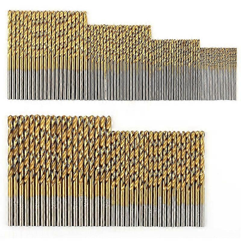 120 Pcs Titanium Drill Bit Set HSS Drill Bits for Metal, Steel