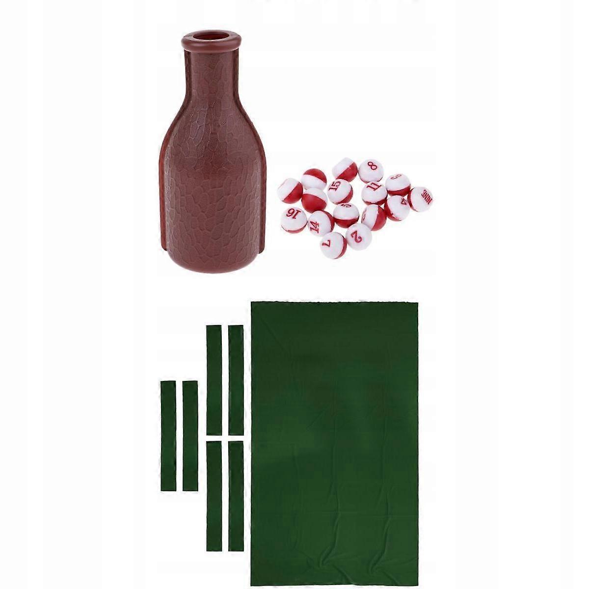 9ft Billiard Tablecloth Snooker Felt And Shaker Bottle
